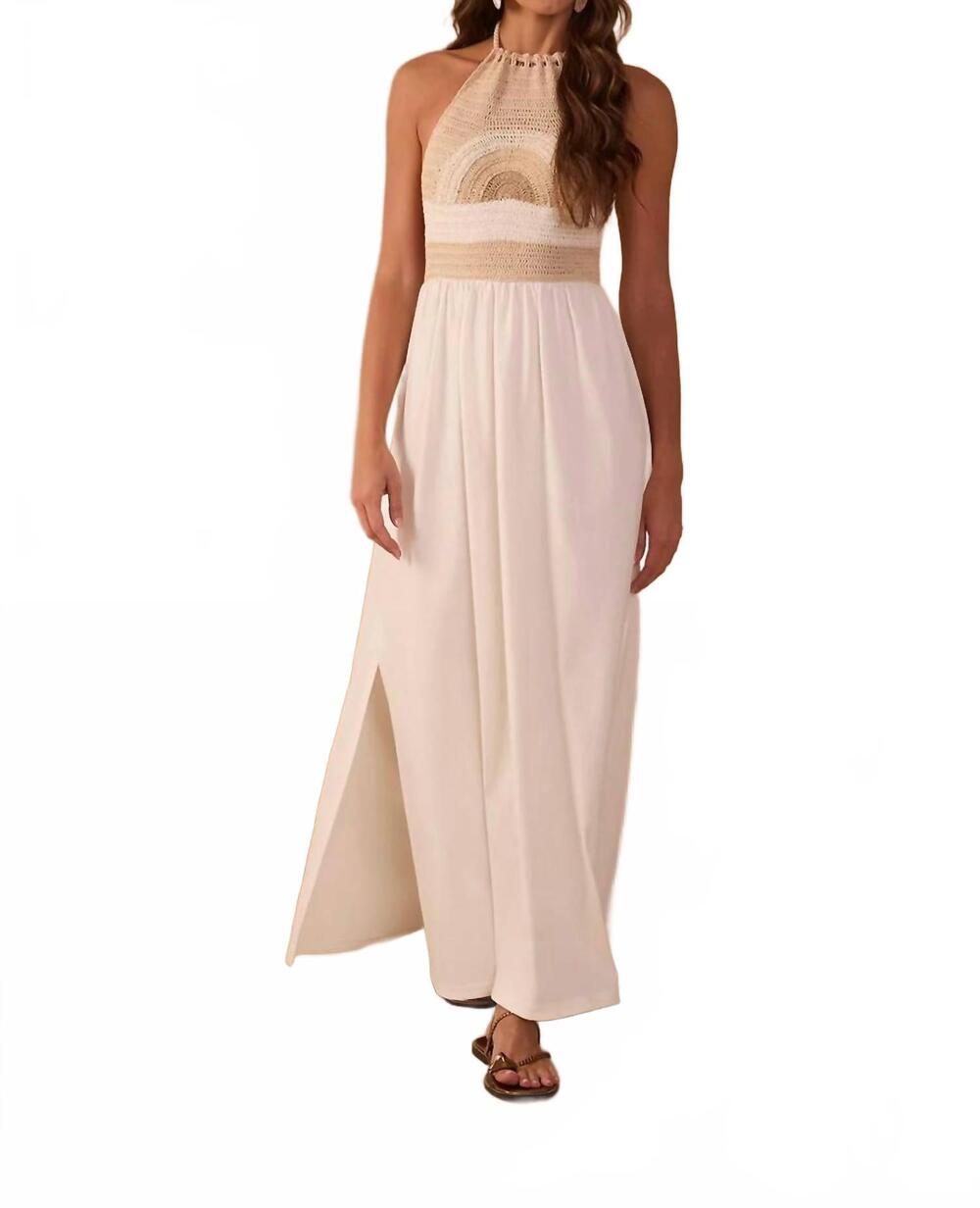 NEW DRESS TO sunset maxi dress in white